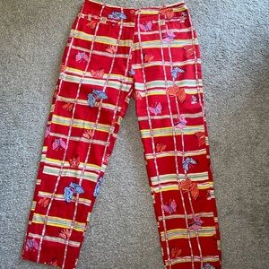 Lilly Pulitzer Butterfly Palm Beach Pattern Pants Never Worn Sold Out vintage